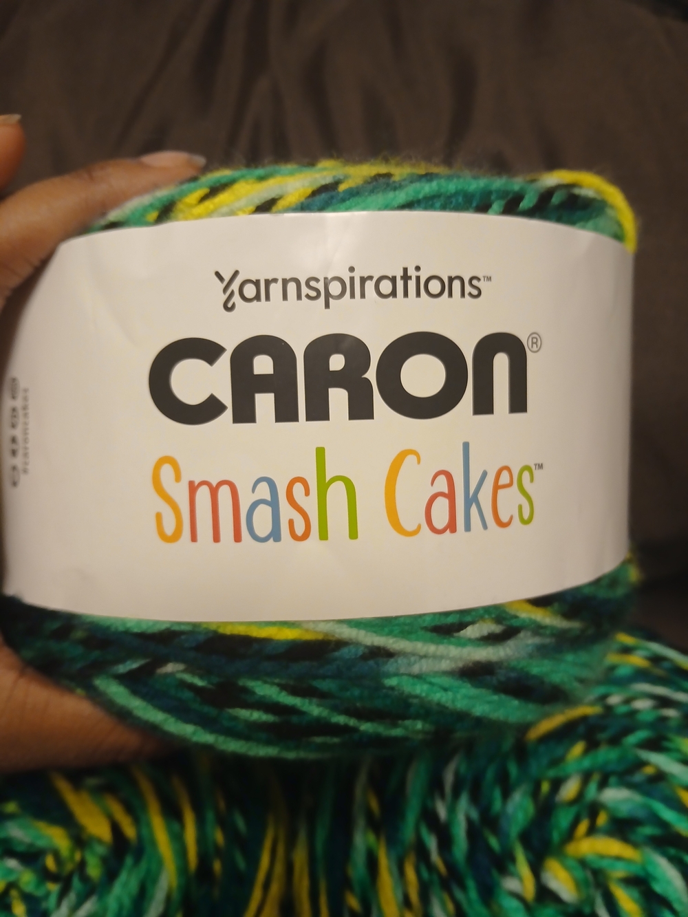 Lot Of 3 Caron Smash Cakes Multicolor Green Yarn